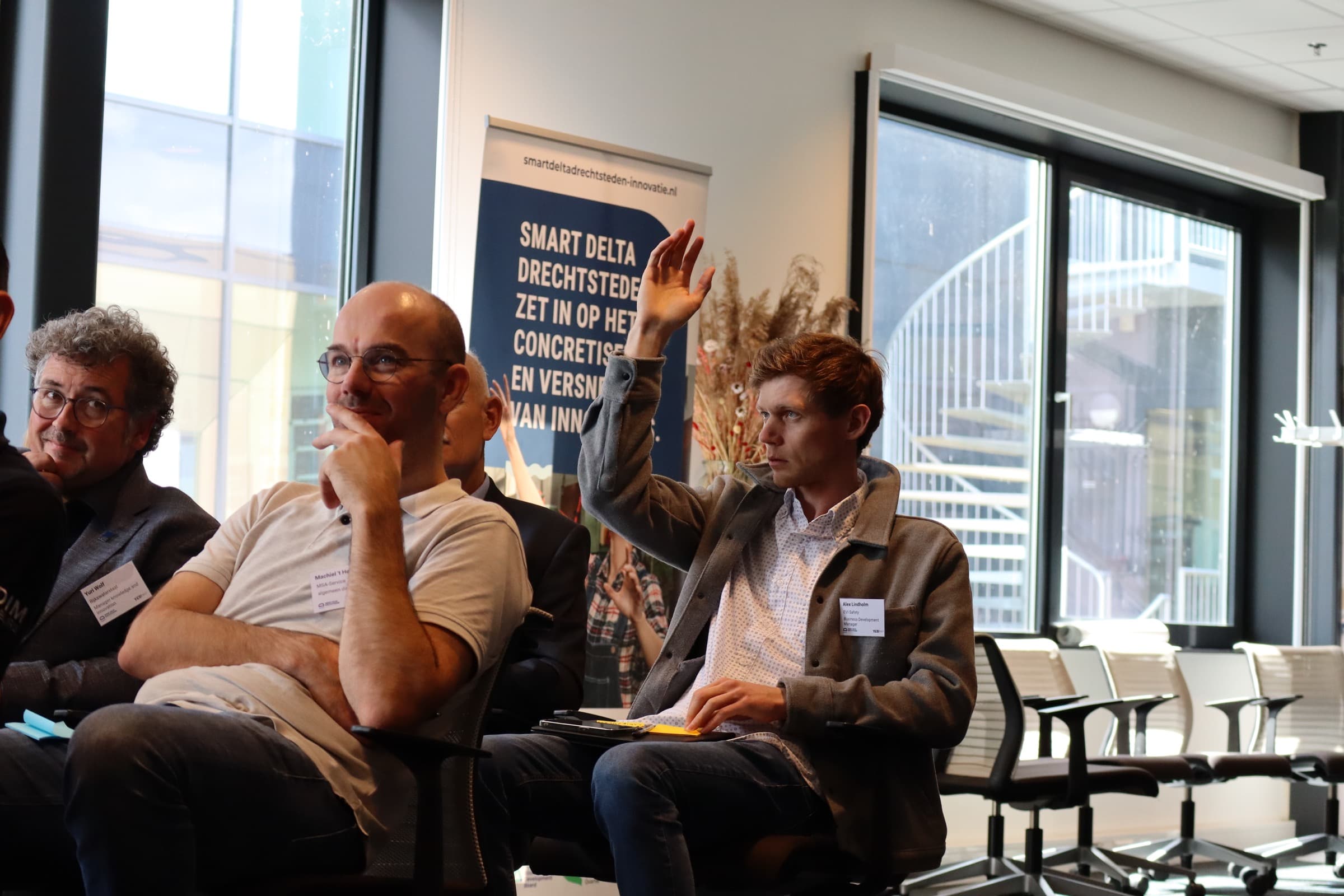 Alex Lindholm in an innovation workshop setting